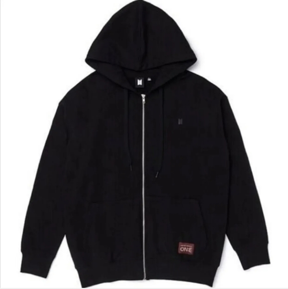 Brand New BTS Map Of The Soul ON:E Zip-Up Hoody Black size L - Picture 5 of 9
